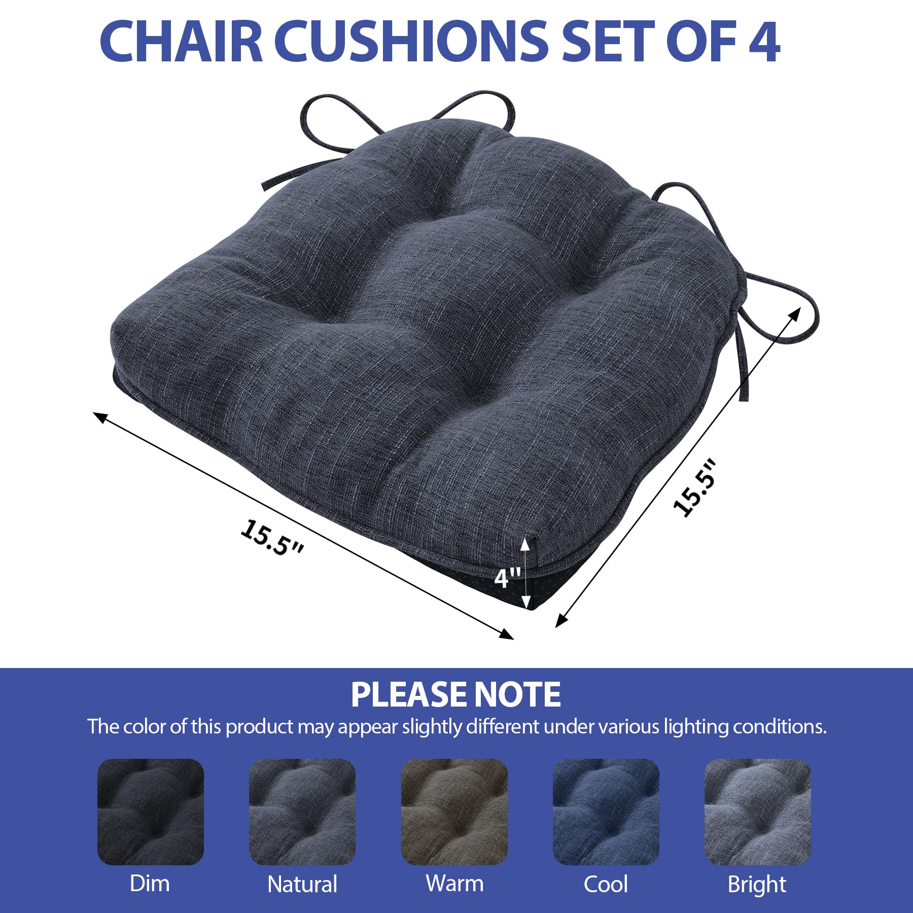 IPYNBAP memory foam seat cushions provide supportive comfort for long meals.