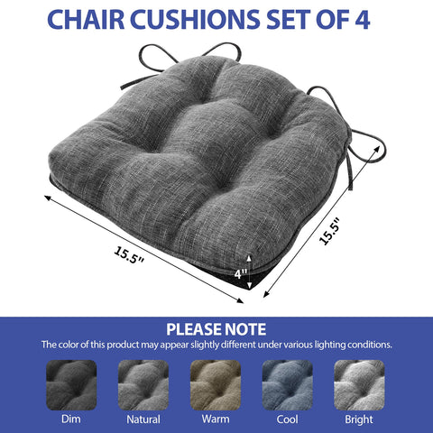 IPYNBAP chair cushions with non-slip bottom prevent chair sliding.