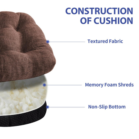 IPYNBAP tufted memory foam seat delivers soft support.