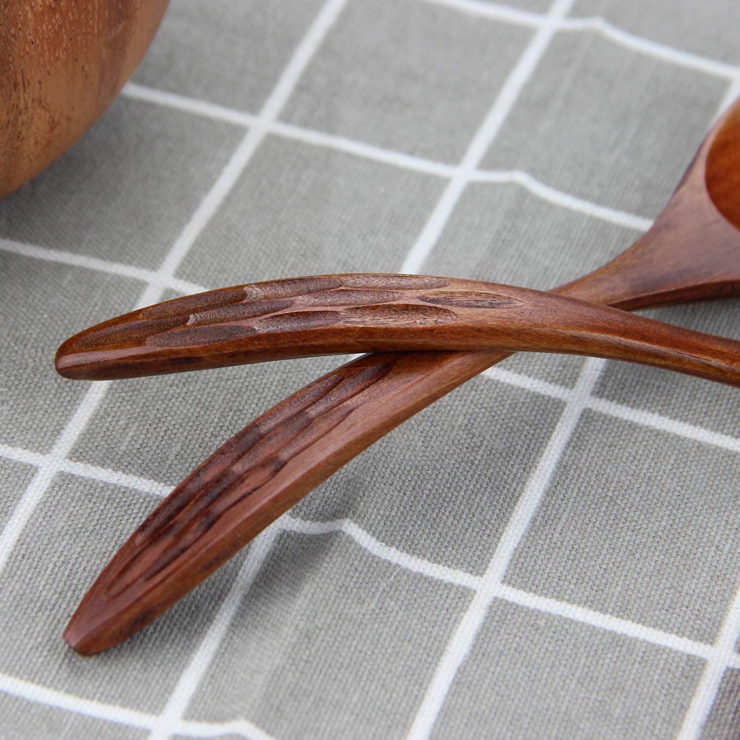IQCWOOD versatile spoons for eating, stirring, and serving a variety of dishes.