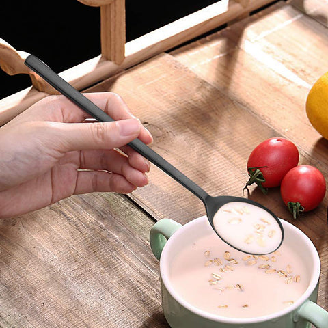 IQCWOOD spoon head width supports scooping ravioli and noodles securely