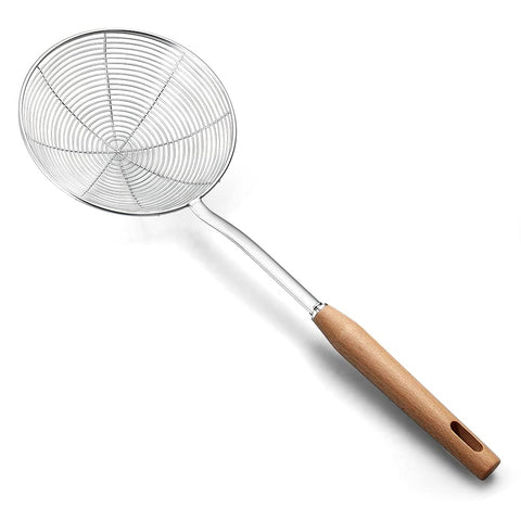 IQCWOOD spider strainer 16.7-inch for safe, fast draining of fried foods