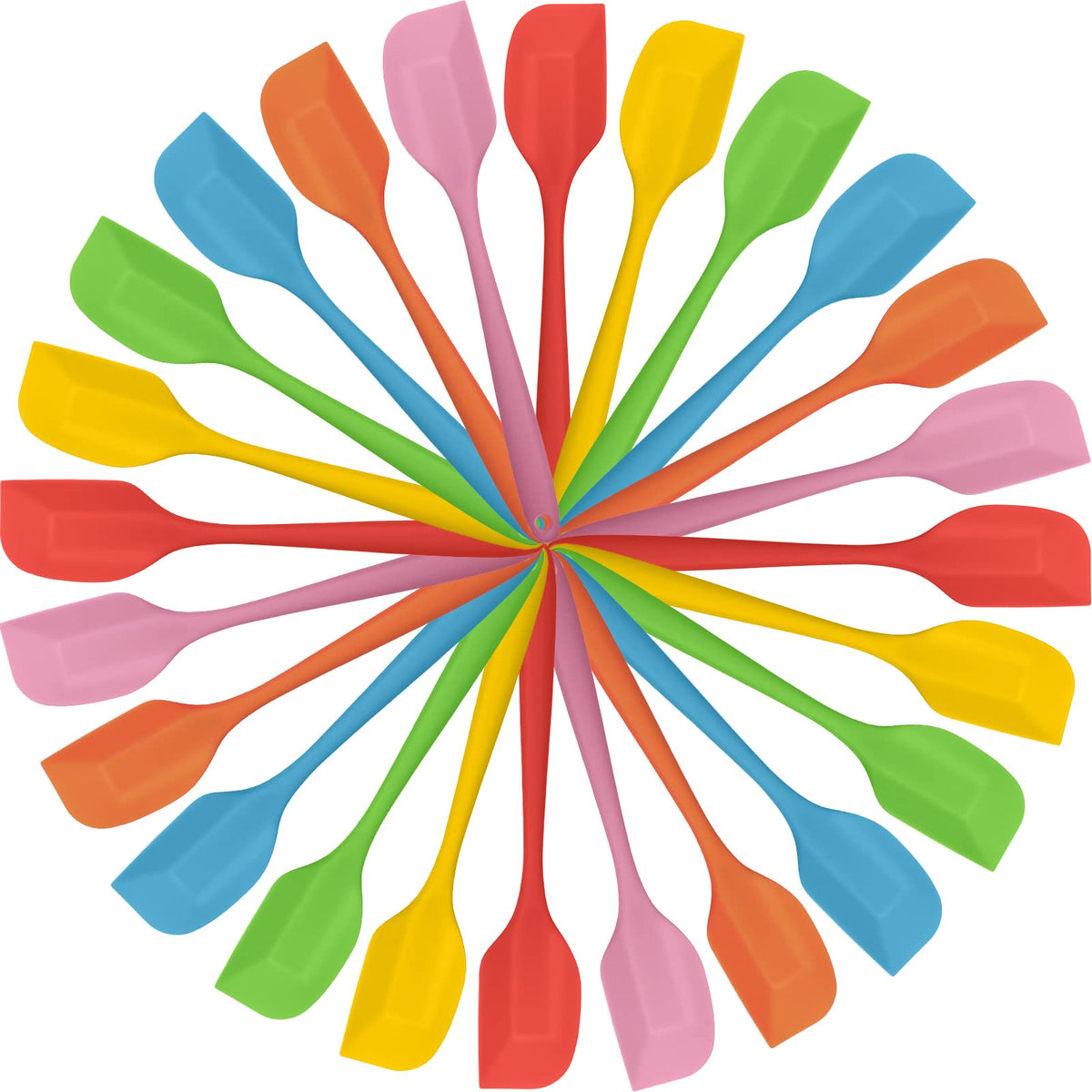Irenare 24-pack color-variety spatulas for versatile cooking.
