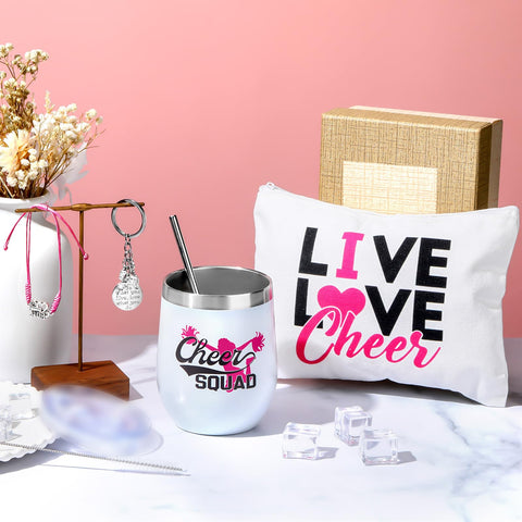 Irenare 4-piece pink cheer set ideal for senior gifts