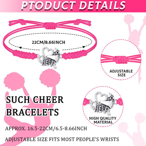 Irenare pink cheer keychain sturdy and portable for bags and keys