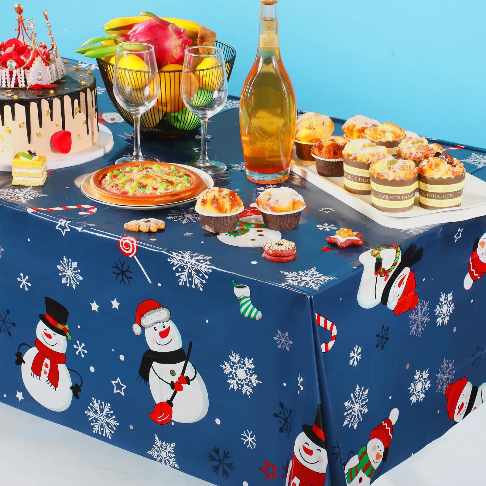 Irenare six-pack Christmas tablecloth ideal for parties