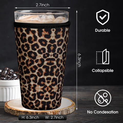 Irenare wildflower-pattern sleeve provides comfy grip for cold or hot drinks.