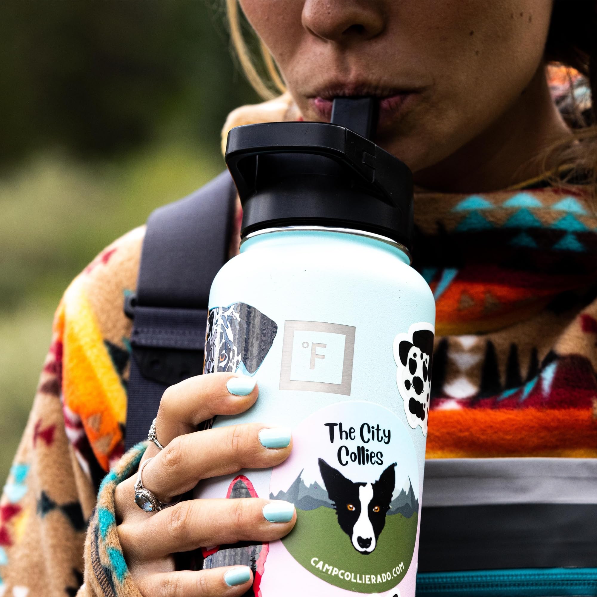 IRON °FLASK Aurora rugged bottle built for outdoor enthusiasts.