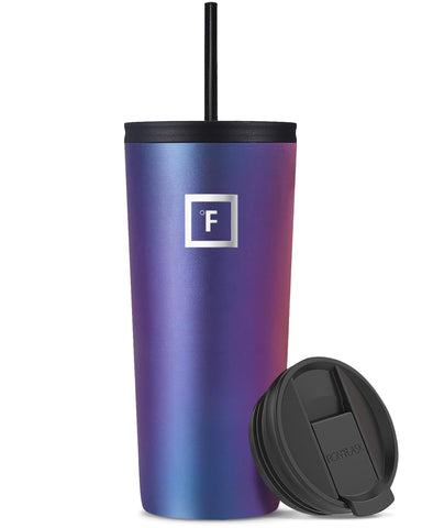 IRON °FLASK Classic Tumbler Aurora 24 oz front view showing durable powder-coated finish.