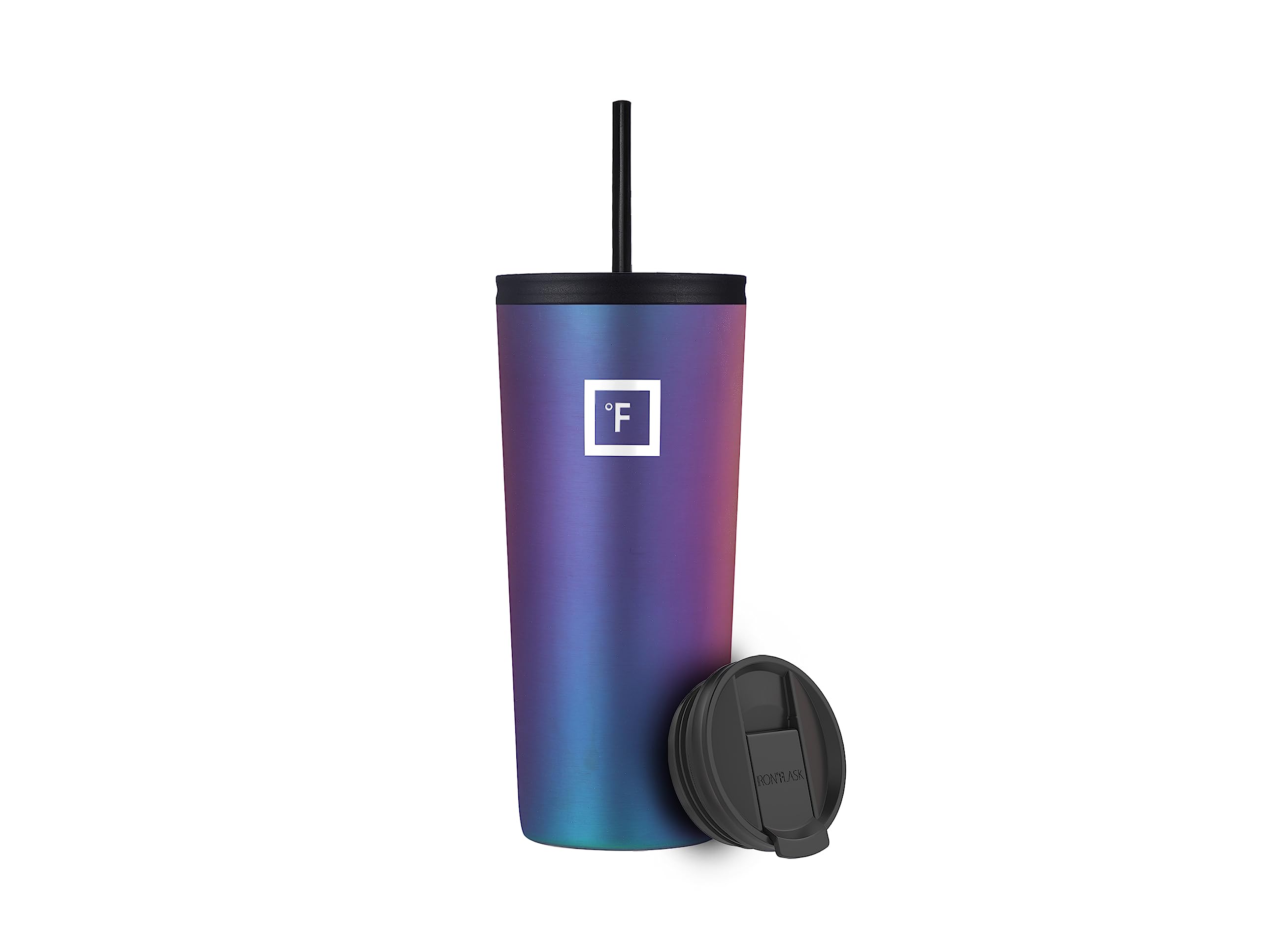IRON °FLASK Classic Tumbler Aurora 24 oz side profile with sleek silhouette.