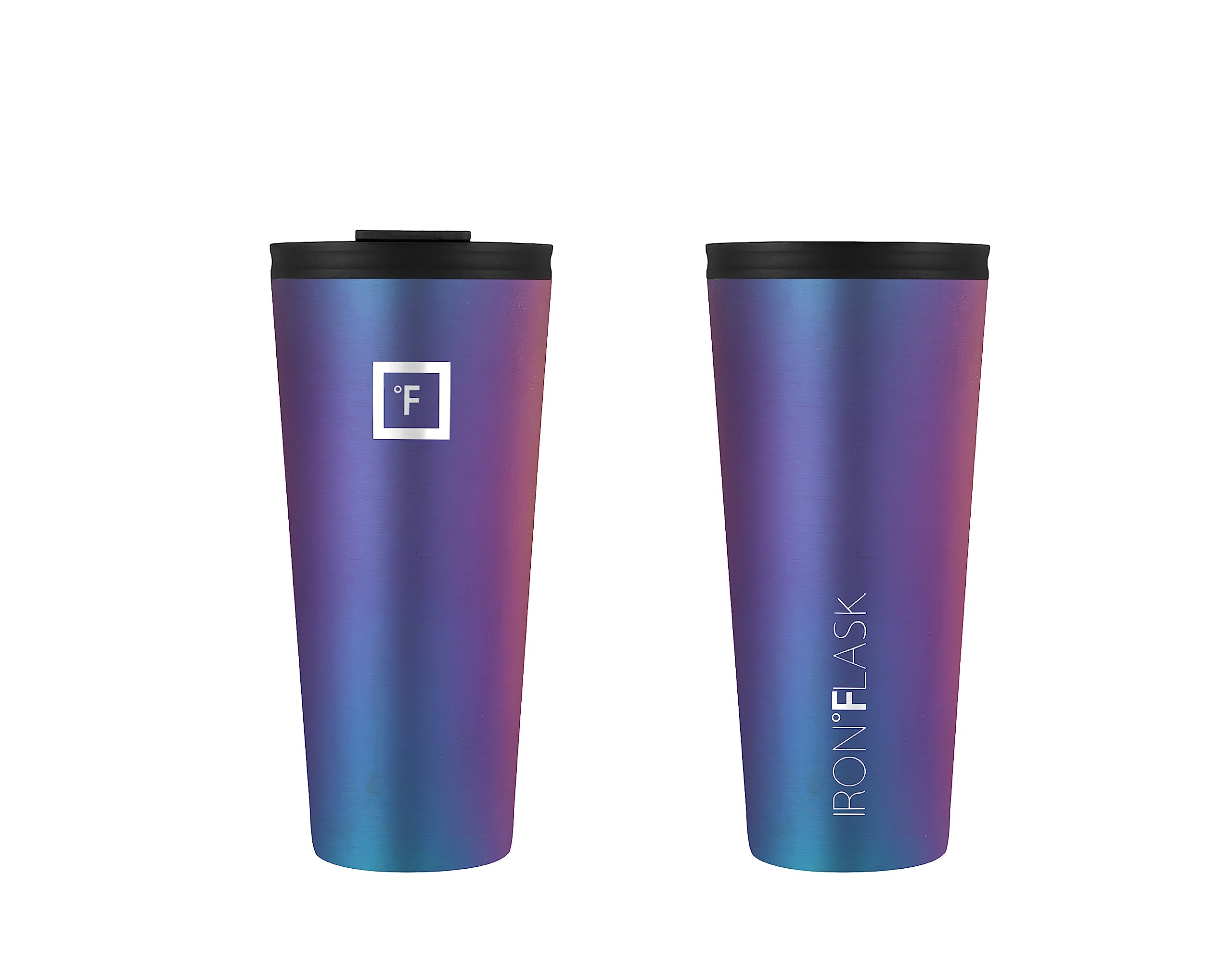 IRON °FLASK Classic Tumbler Aurora straw lid ready for quick sips