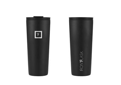 IRON °FLASK Classic Tumbler Midnight Black leak-proof lid for splash-free sipping