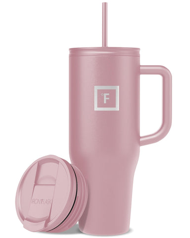 IRON °FLASK Co-Pilot 40 oz mug front view for hot or cold drinks