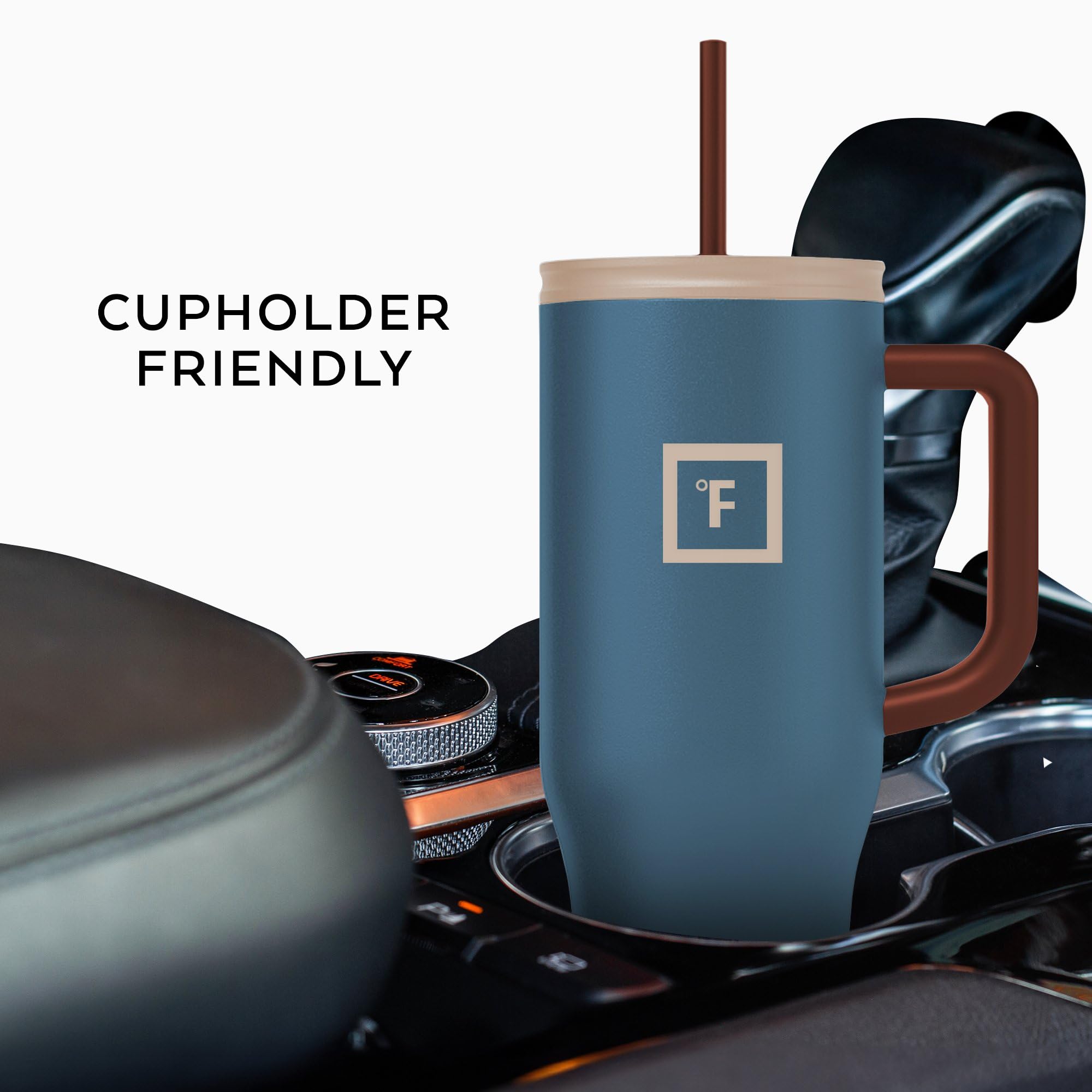 IRON °FLASK Co-Pilot mug Cream and Berries color for stylish hydration