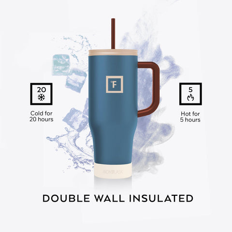 IRON °FLASK Co-Pilot mug wide mouth for easy cleaning and filling