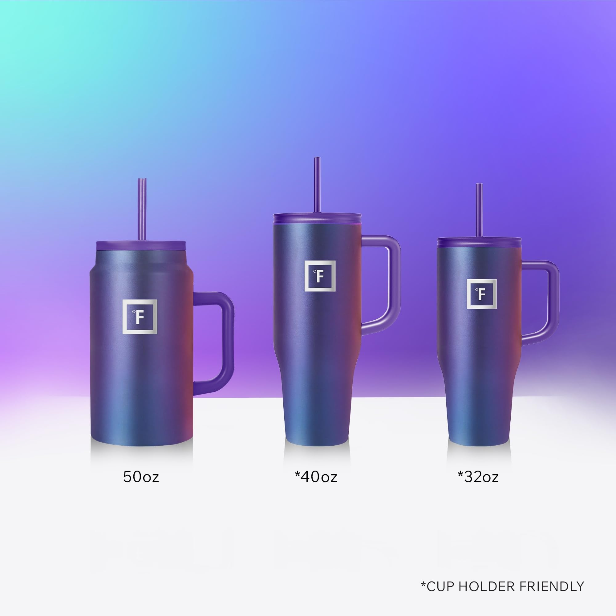 IRON °FLASK Co-Pilot non-slip base keeps mugs steady on desks or consoles.