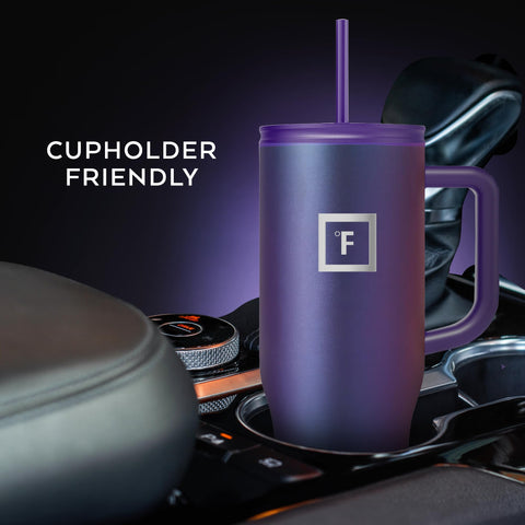 IRON °FLASK Copilot fits standard cup holders for on-the-go sipping