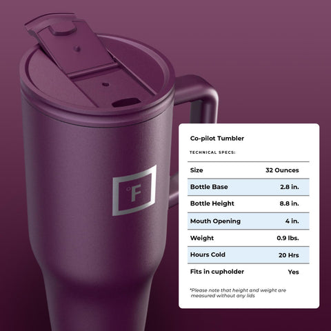 Travel-ready Co-Pilot mug as a versatile companion for workouts