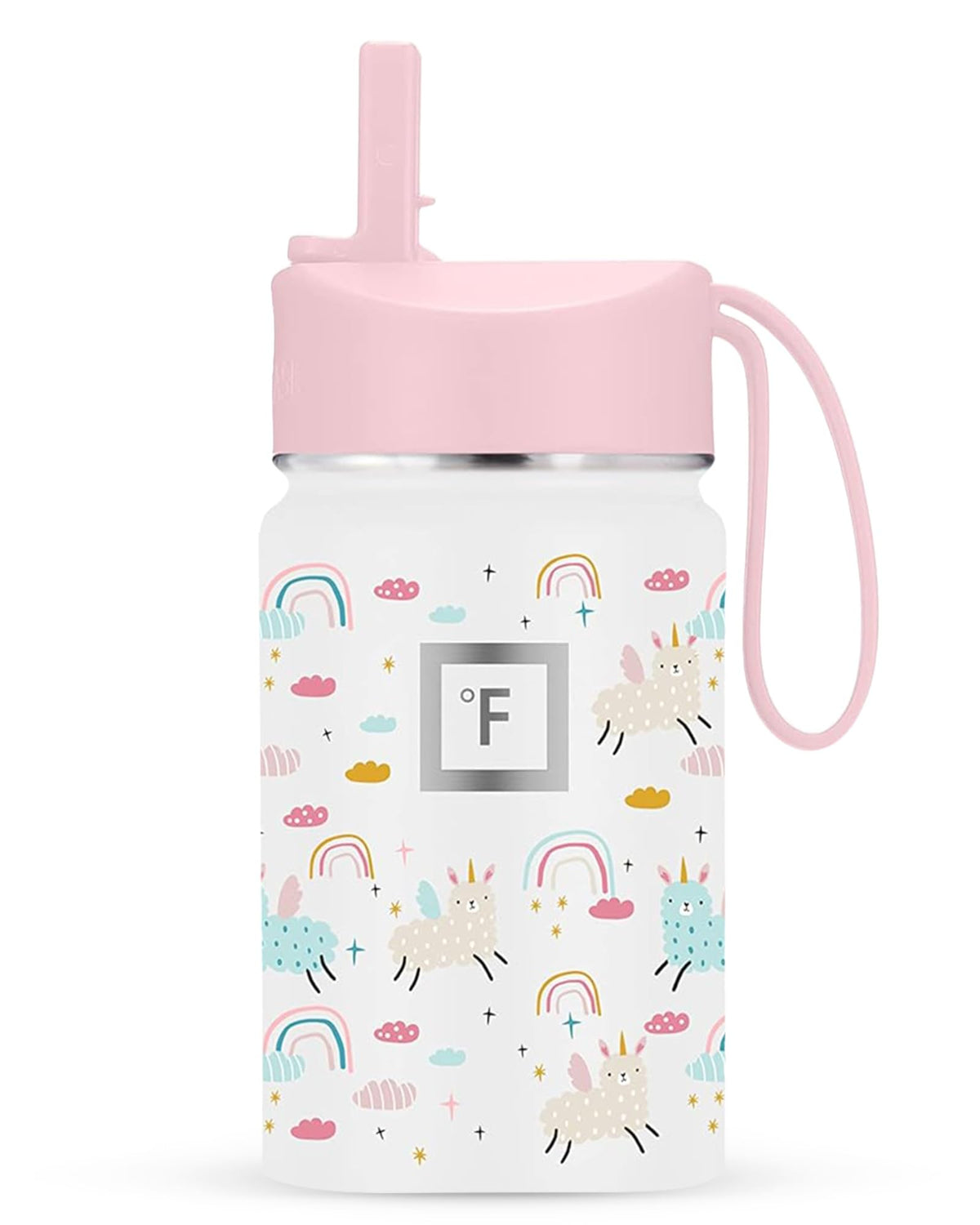 IRON °FLASK Kids bottle with straw lid keeps drinks cool for school days