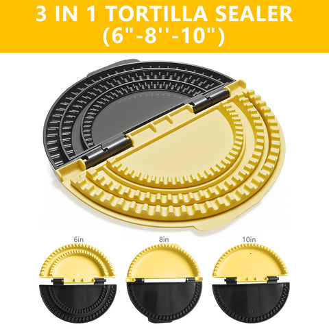 Ishenkea adjustable quesadilla crimper for precise, even edges