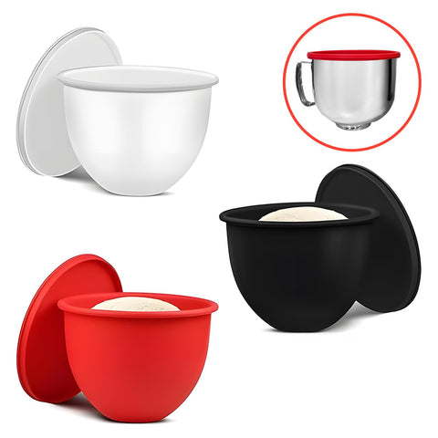 ishenkea silicone bowl liner lids 3-pack enables simple storage between batches