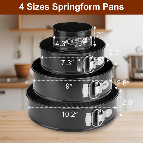 isheTao springform pan 7-inch ideal for moderate cheesecakes and quiches.