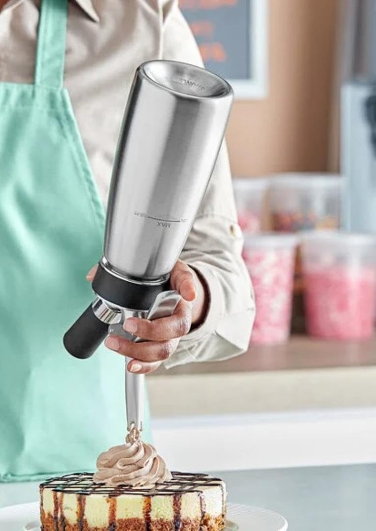 iSi North America Cream Profi Whip yields 4-5x more whipped cream per batch.