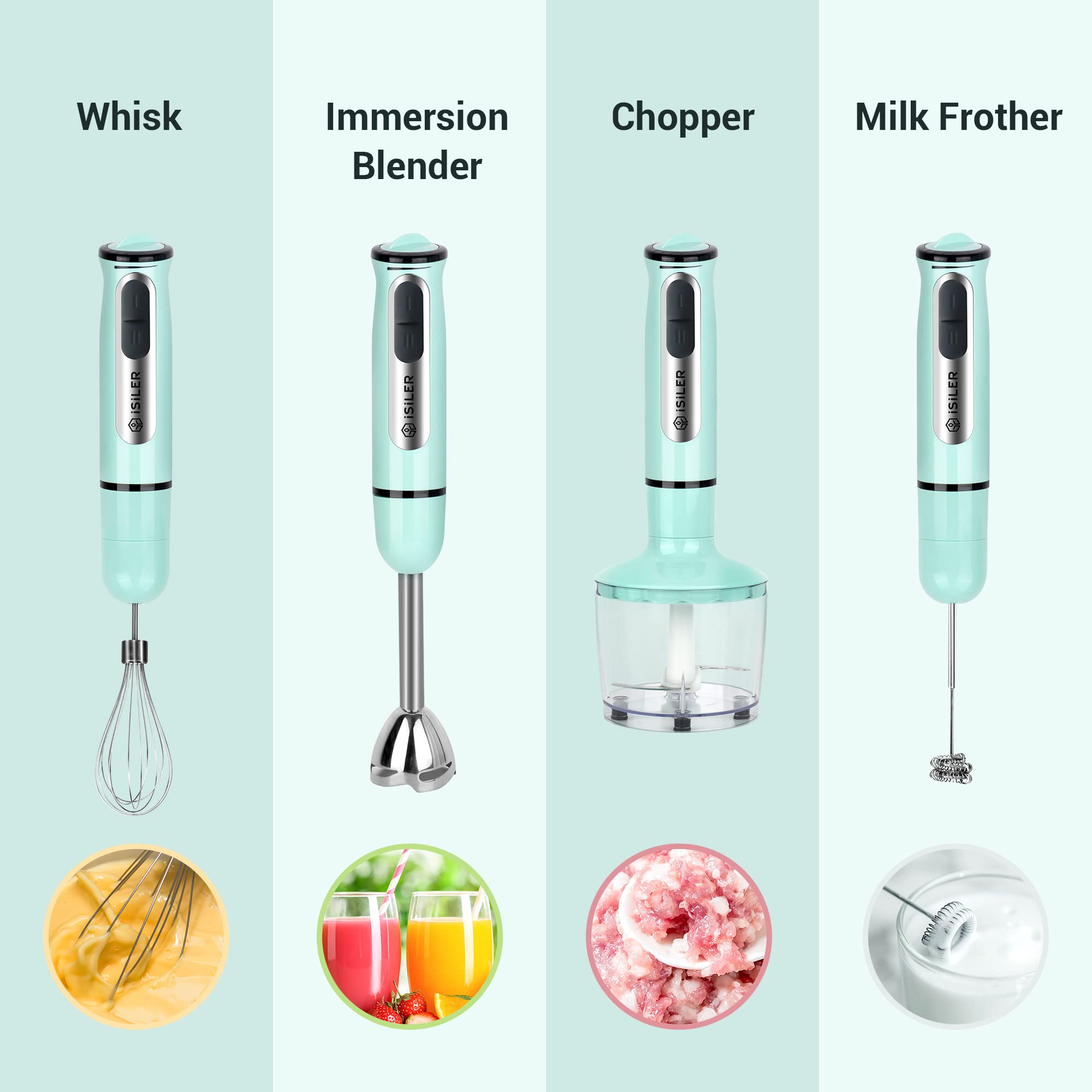 ISILER 600ml blending container in use for smooth blending and pouring.
