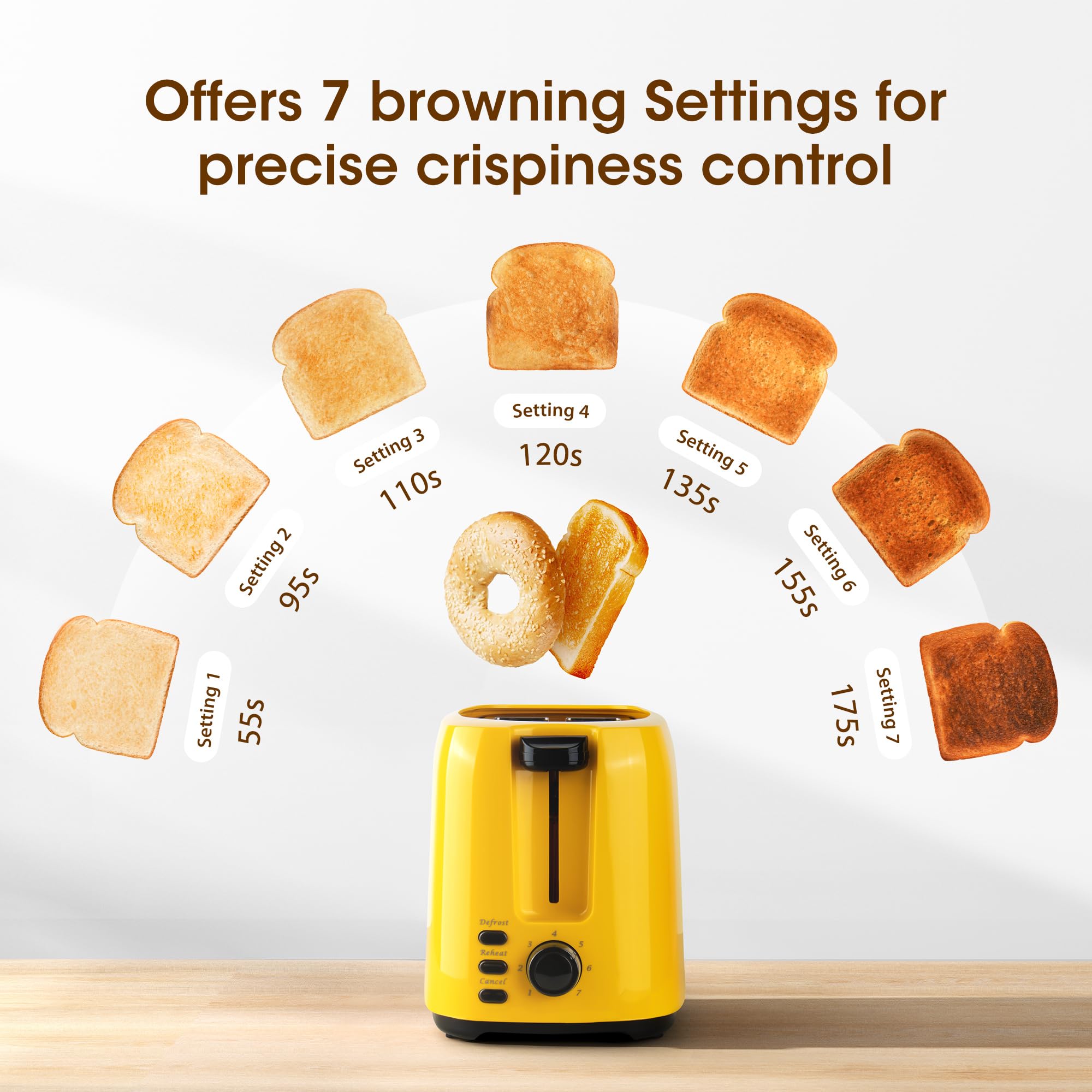 ISILER defrost and reheat buttons with LED indicators