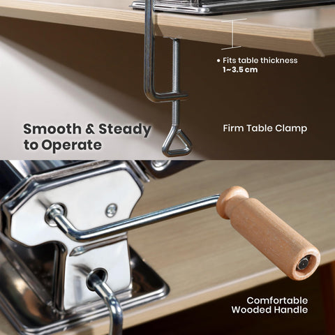 ISILER Pasta Maker cutter widths enable spaghetti and lasagna sheet options