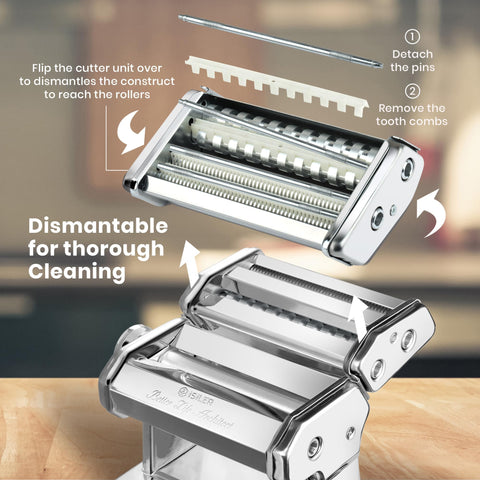 ISILER Pasta Maker helps make dumpling skins with precise sheets