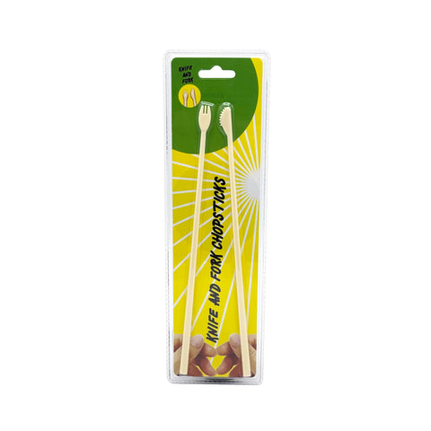 Island Dogs knife-and-fork chopsticks transform meals into easy, playful dining.