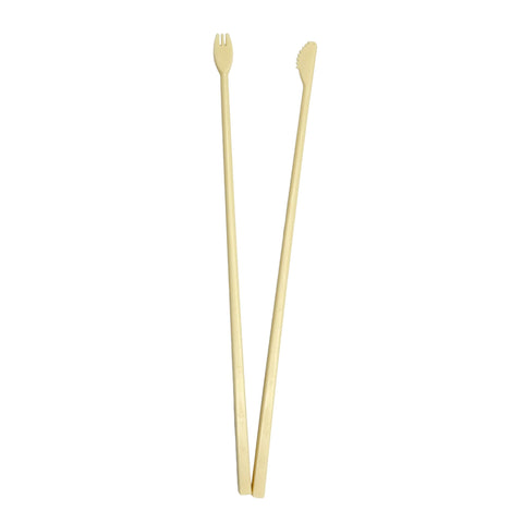 Island Dogs knife-and-fork chopsticks offer a fun dining experience with sushi and noodles.