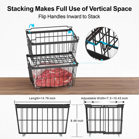 iSPECLE fits 7–9 cu ft freezers with six bins