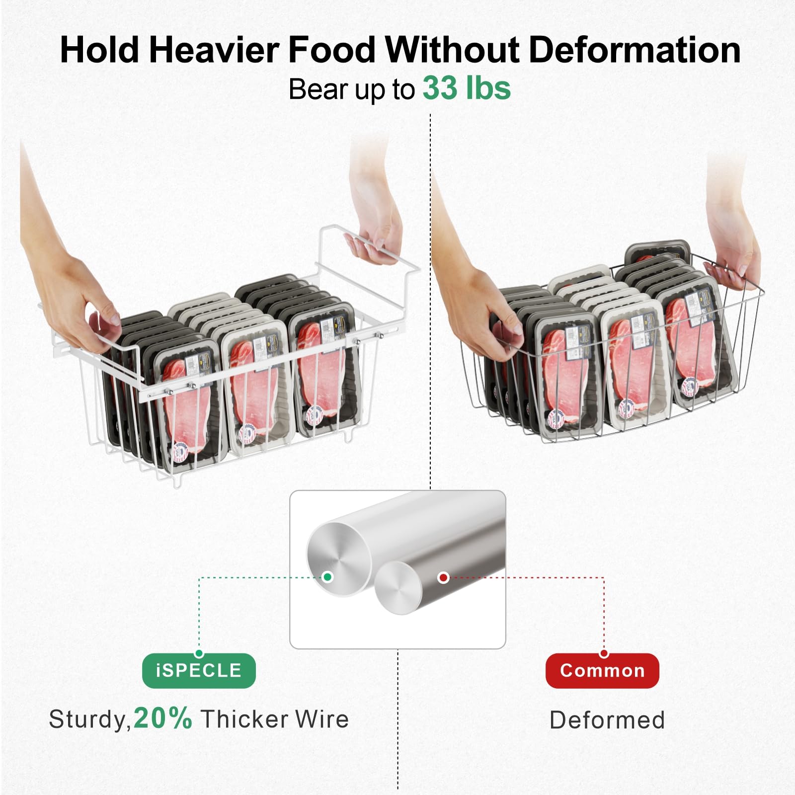 ispecle freezer bins two baskets storage concept for scalable organization