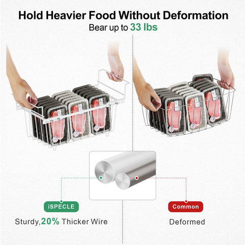 ispecle freezer bins two baskets storage concept for scalable organization