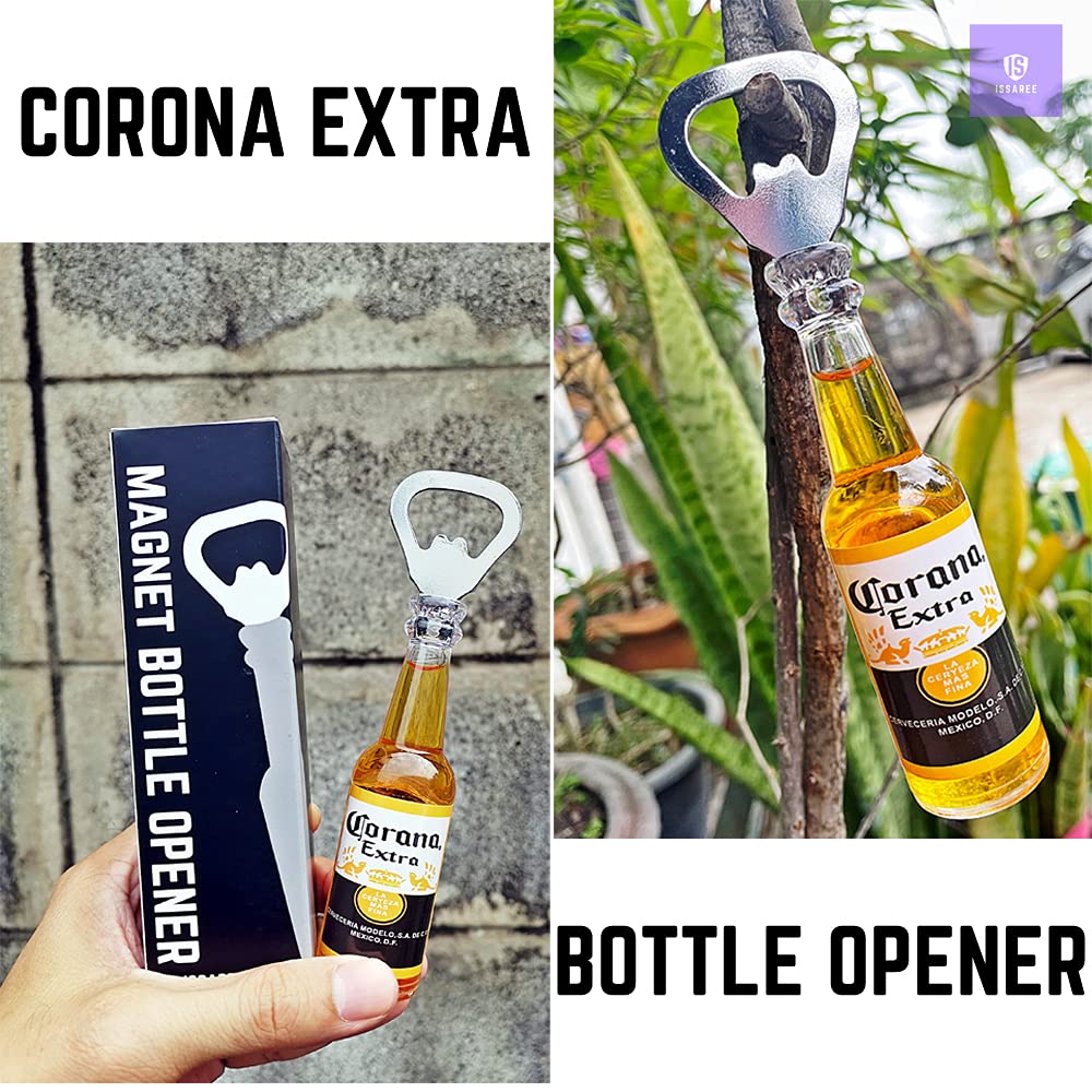 ISSAREE bottle opener bar decor magnet for easy access.