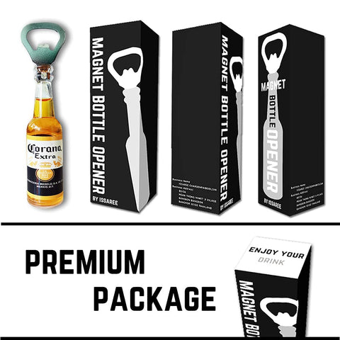 ISSAREE Corona Extra bottle opener in box packaging for gifting.