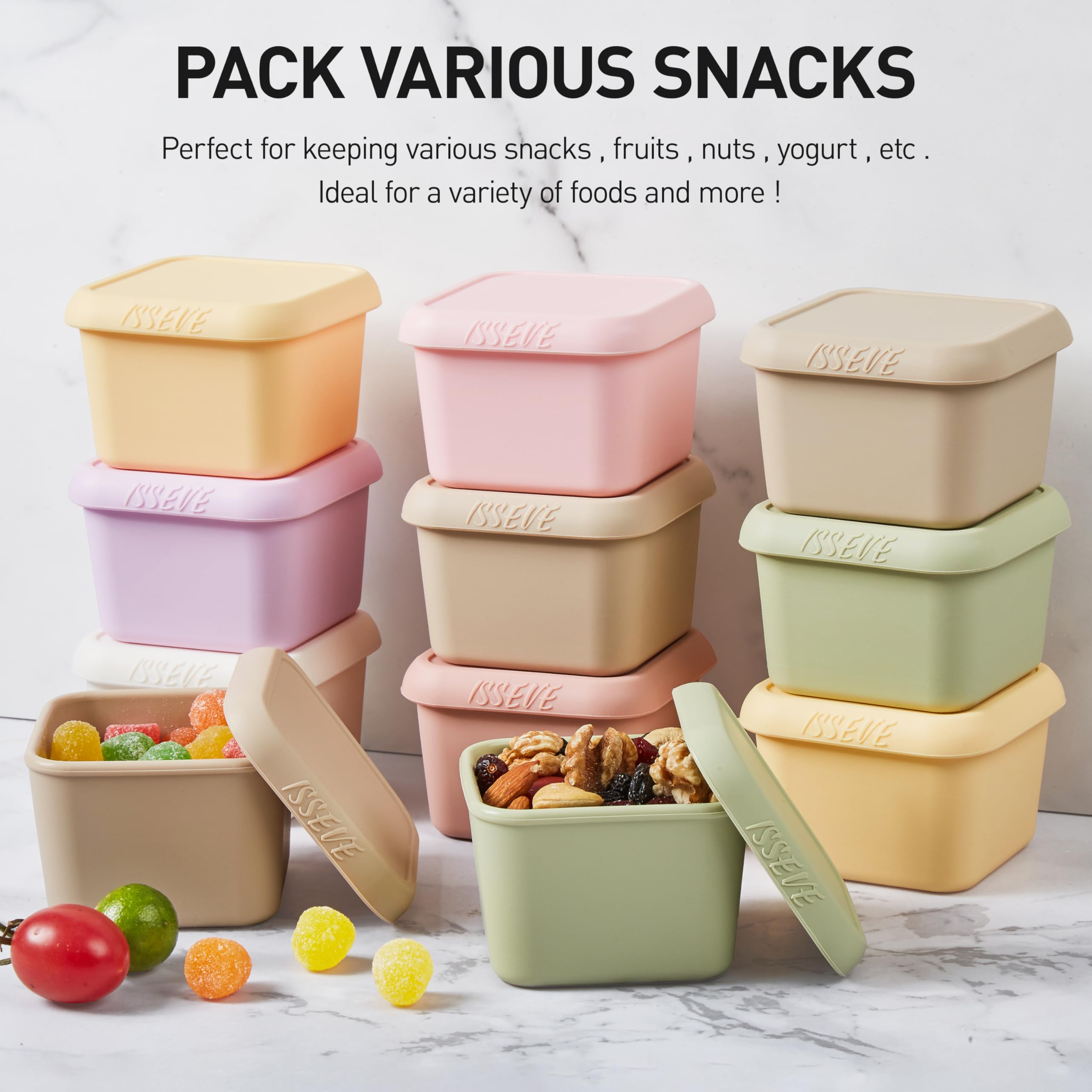 Compact 3x2.6x2.2 inch size fits small portions for daycare