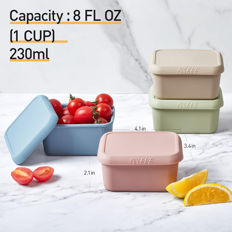 ISSEVE Food-grade BPA-free silicone highlights safe, durable, reusable snack storage