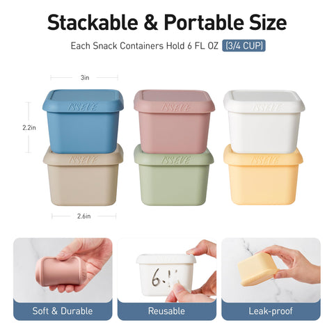 ISSEVE kids lunch containers with leakproof lids to prevent spills in backpacks