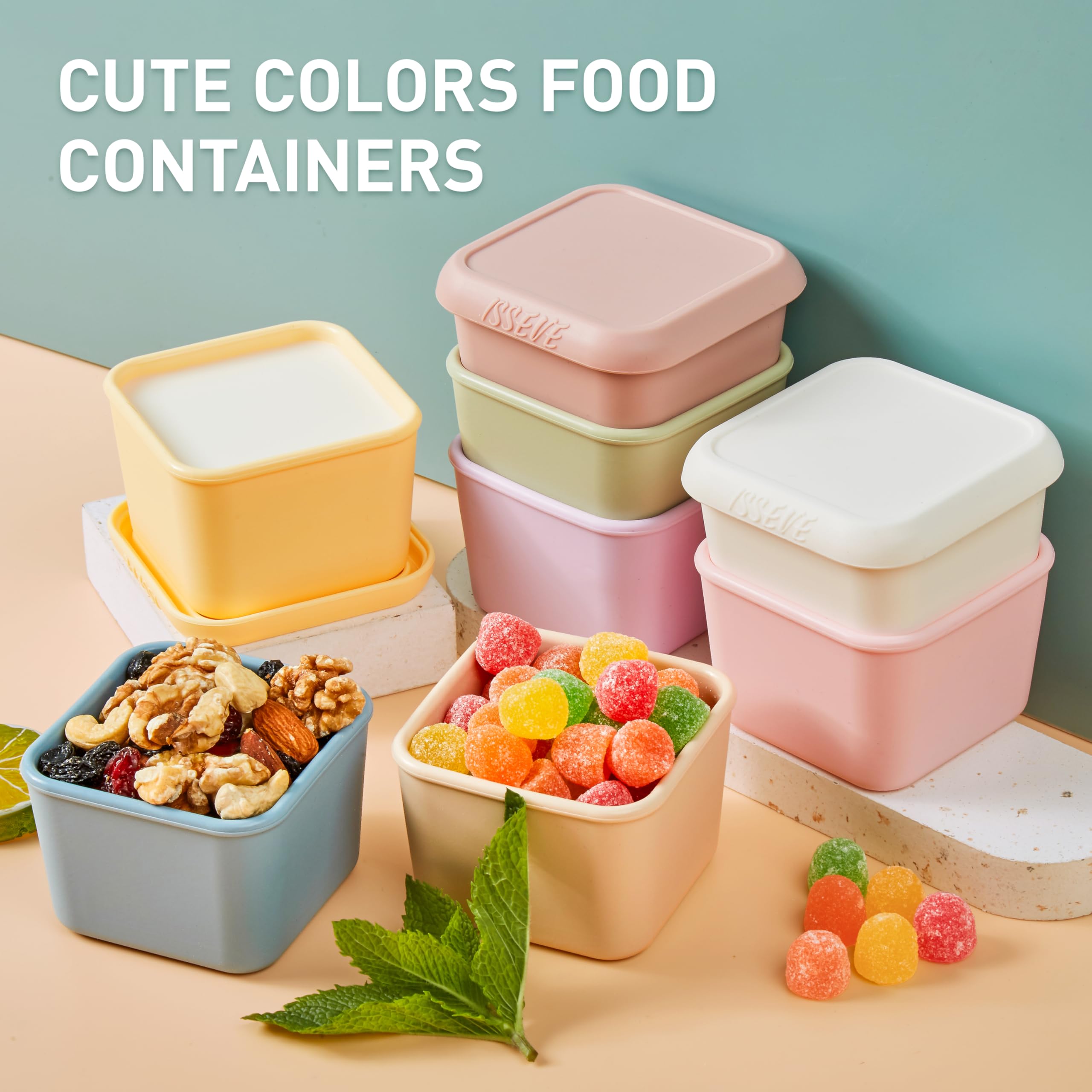 ISSEVE microwave-safe snack container ready for quick reheat