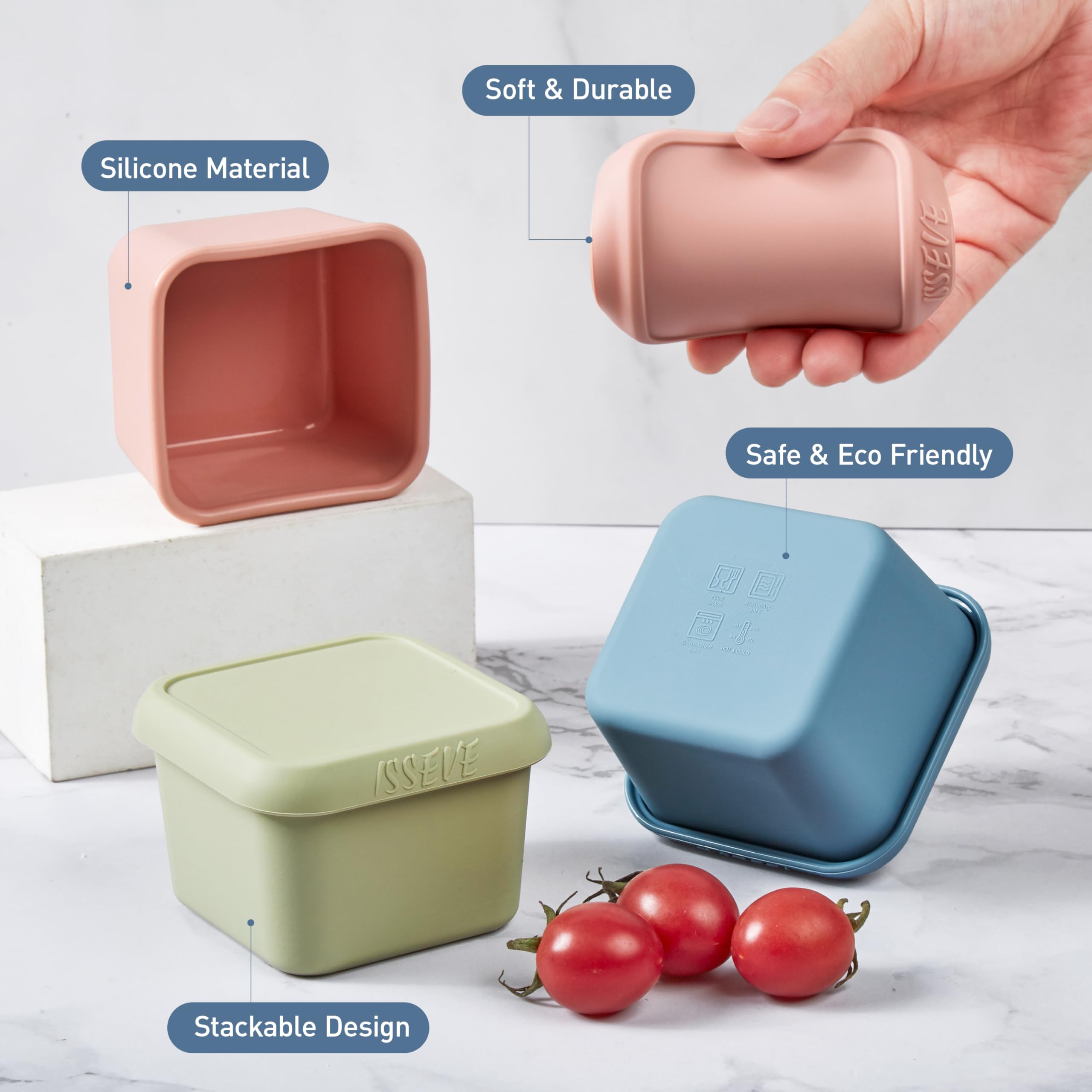 ISSEVE Morandi color palette enhances cheerful lunch visuals.
