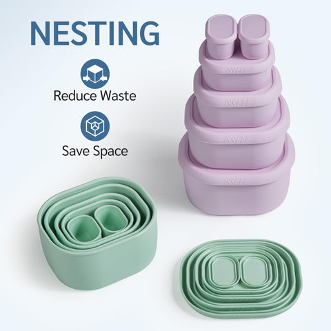 ISSEVE 10oz container with lid for snacks and portion control