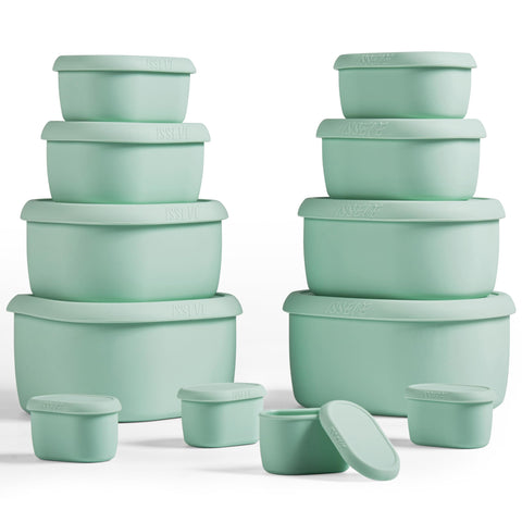 ISSEVE 33.8oz container with lid for family meals and bulk prep