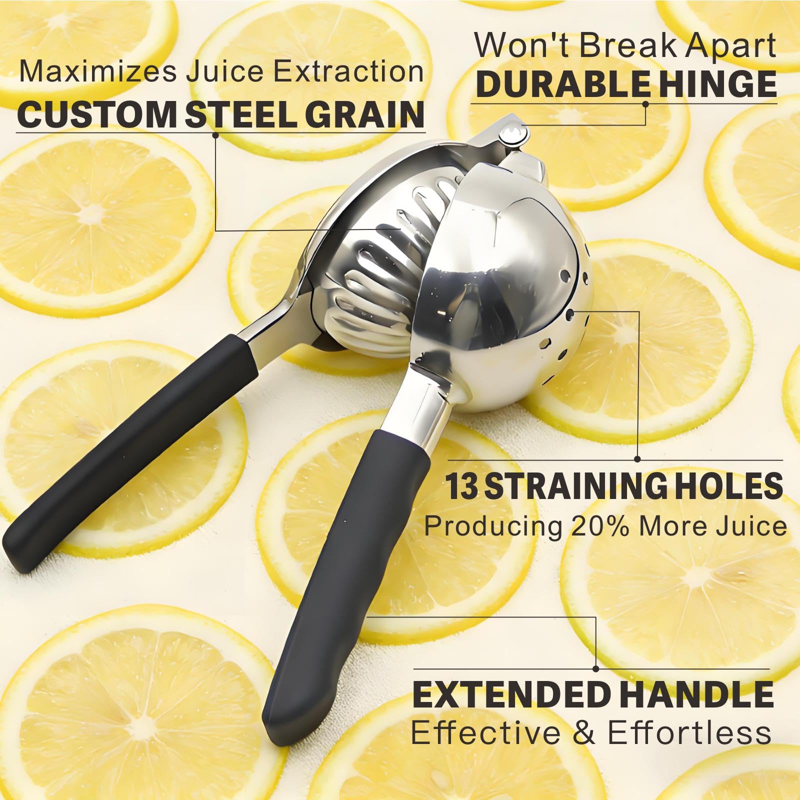 Istarcas citrus juicer with non-slip handles for comfortable squeezing.