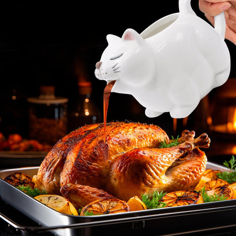 ISTOOLL glossy gravy boat complements holiday tables with a minimalist style.