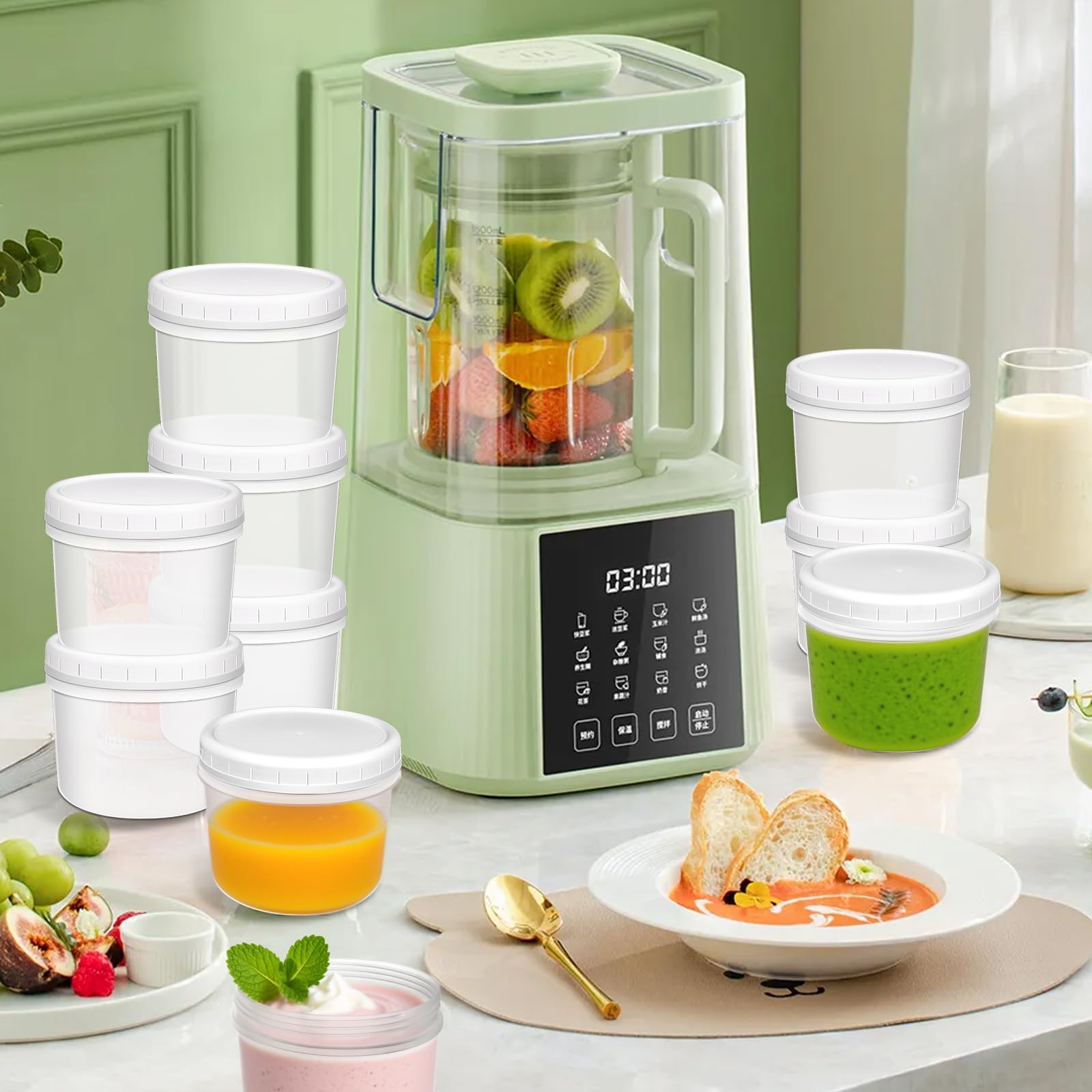 ISUSSER 12oz meal prep containers ideal for portion control