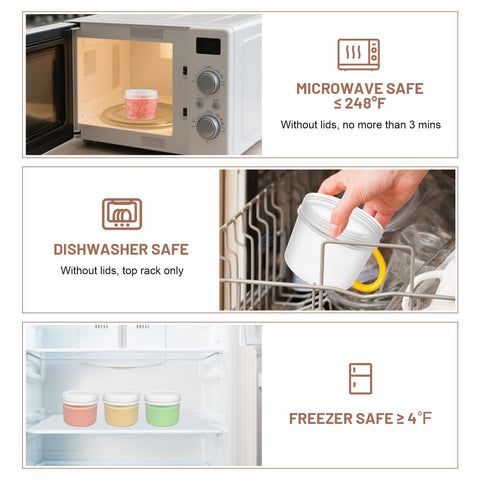 ISUSSER sauce and condiment jars for compact fridge storage