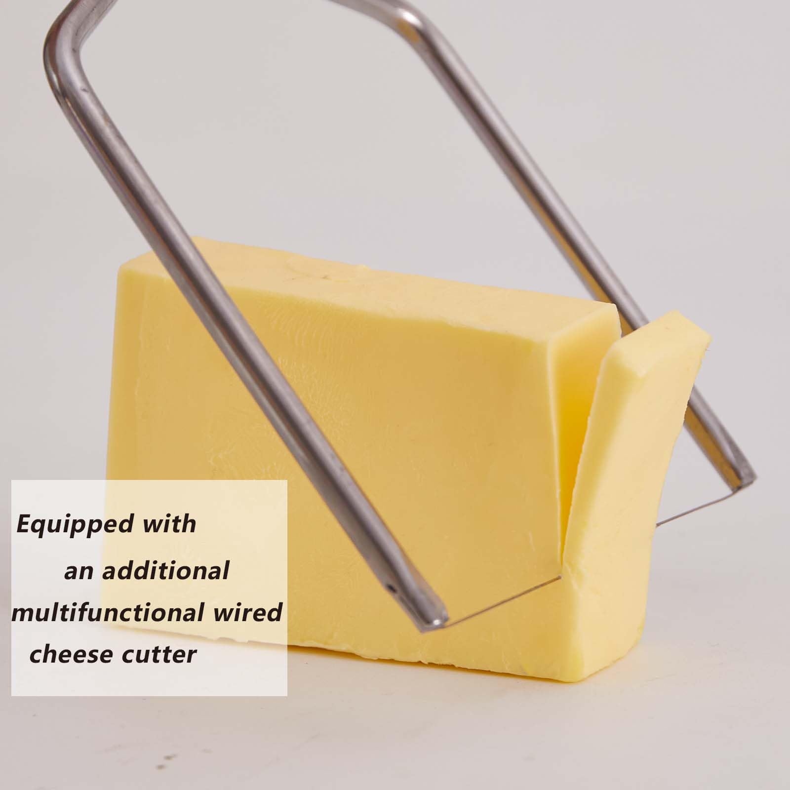 ISZW stainless steel blade delivers clean, uniform slices.